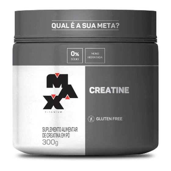 Creatina Max Titanium 300g - Creatine Pura Menor preço em Creatina Max Titanium 300g - Creatine Pura