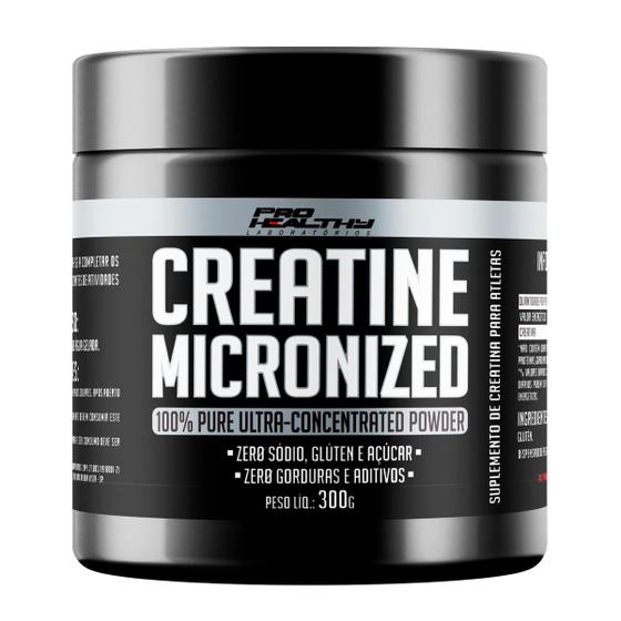 Creatina Micronizada 100% - pote 300g - Pro Healthy Laboratórios Menor preço em Creatina Micronizada 100% - pote 300g - Pro Healthy Laboratórios