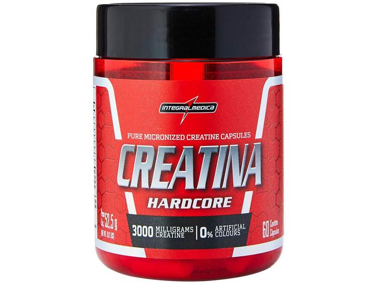 Creatina Micronizada Integralmédica Hardcore - 60 Cápsulas sem Sabor Natural Menor preço em Creatina Micronizada Integralmédica Hardcore - 60 Cápsulas sem Sabor Natural