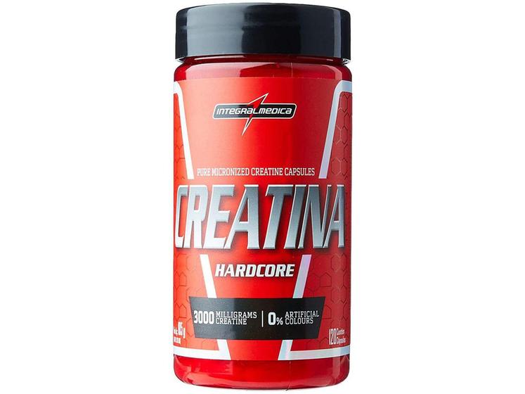 Creatina Micronizada Integralmédica Hardcore - em Cápsulas 120 Cápsulas ...