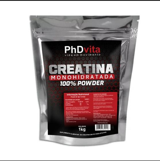 Creatina monohidratada 1 kg 100 powder - PhD vita é boa?