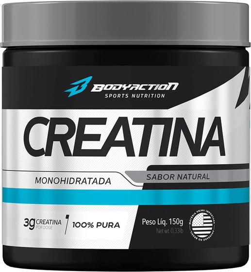 Imagem de Creatina Monohidratada 100% Pura Bodyaction 150g - Melhor que INTEGRAL