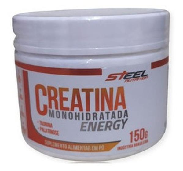 Creatina Monohidratada Energy Steel 150g Steel Nutrition Creatina