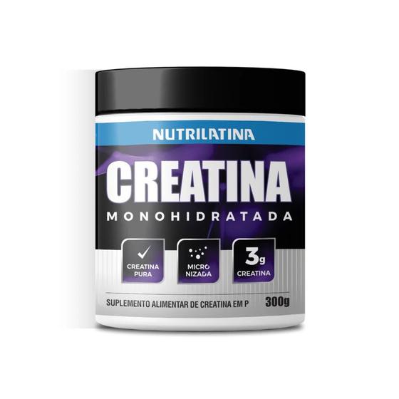 Imagem de Creatina Monoidratada 100% Pura (300g) Nutrilatina