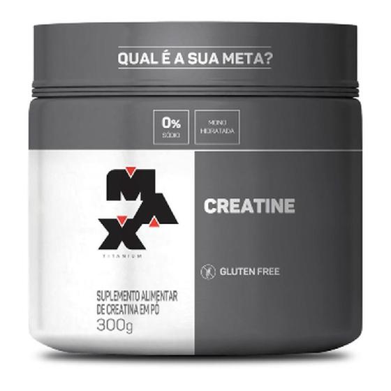 Creatina pote creatine monohidratada 300g - max titanium Menor preço em Creatina pote creatine monohidratada 300g - max titanium