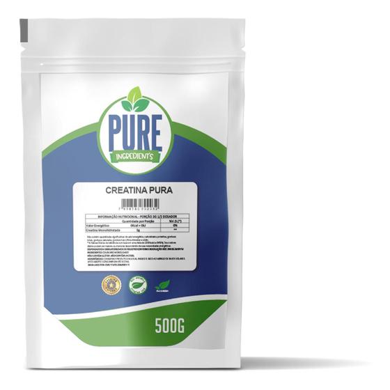 Imagem de Creatina Pura 500g C/ Certificado Pure Ingredient's