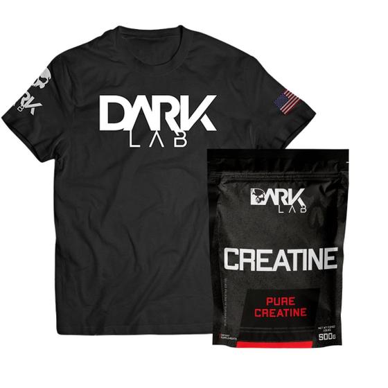 Imagem de Creatina Pura 500g + Camiseta Dark Lab