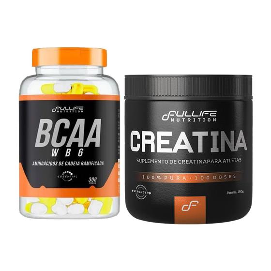 Imagem de Creatina Pura Micronizada 150g + Bcaa 120 Capsulas Fullife