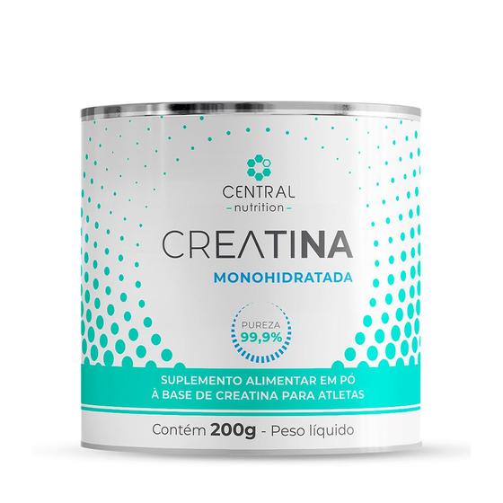 Imagem de Creatina Pura Monohidratada Sem Sabor 200g Central Nutrition