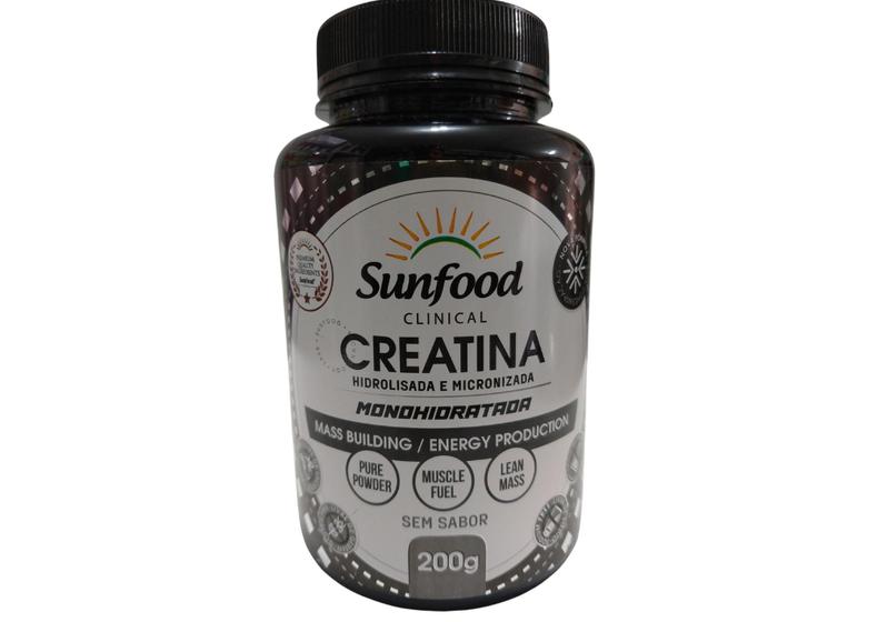 Imagem de Creatina Sunfood 200g - Hidrolisada e Micronizada