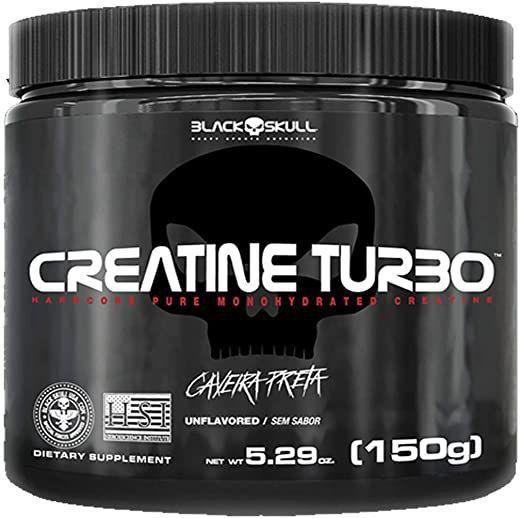 Creatina Turbo 150g Black Skull Menor preço em Creatina Turbo 150g Black Skull