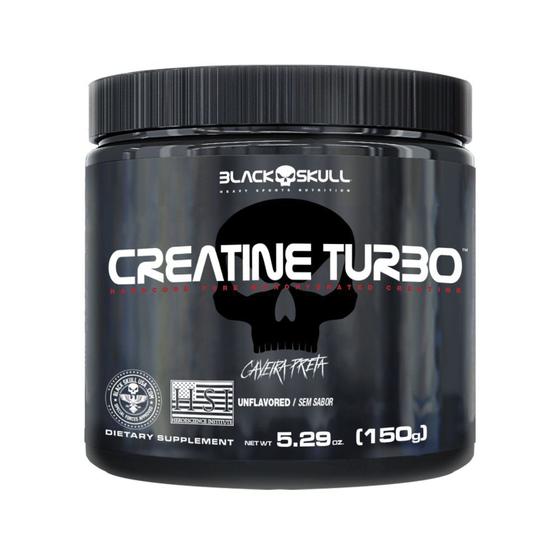 Creatina Turbo Black Skull - 150g Menor preço em Creatina Turbo Black Skull - 150g