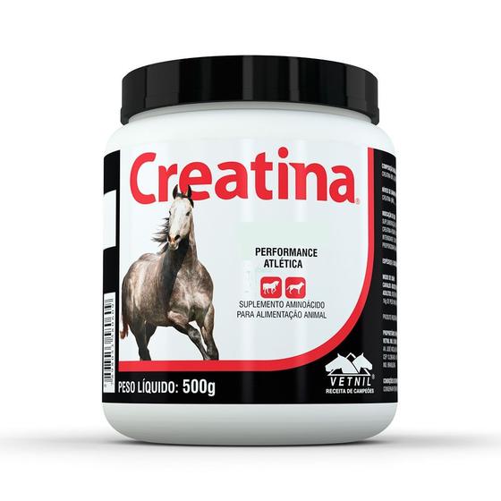 Imagem de Creatina Vetnil 500g - Suplemento para Cães e Cavalos