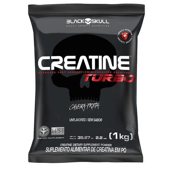 Imagem de Creatine Turbo - 1000G Refil Sem Sabor - Blackskull