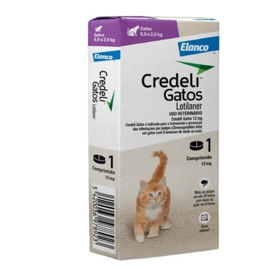 Imagem de Credeli 12mg Elanco Para Gatos até 2 Kg com 1 Comprimido