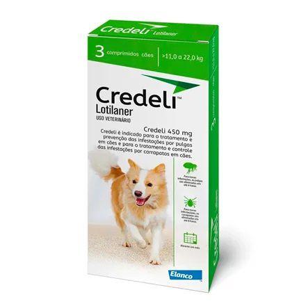 Imagem de Credeli Antipulgas e Carrapatos Para Cães de 11 a 22 kg com 3 Comprimidos - 450mg