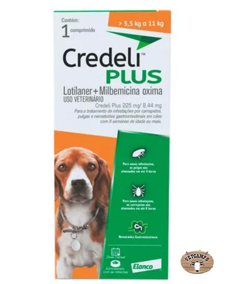 Imagem de Credeli plus 225/8.44mg 1cp (5,5a11kg) - ELANCO