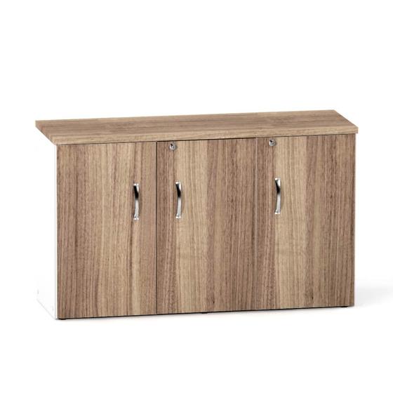 Imagem de Credenza com 03 Portas P25 Pandin 1,20 M Noce Naturale e Branco