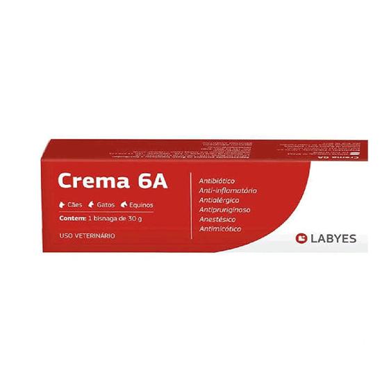 Imagem de Crema 6A Labyes 30g Pomada Dermatológica para Otites