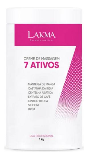 Imagem de Creme 7 Ativos Massagem Corporal Lakma Drenagem 1kg Orig