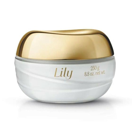 Imagem de Creme acetinado hidratante desodorante corporal lily 250g boticário - BOTICARIO