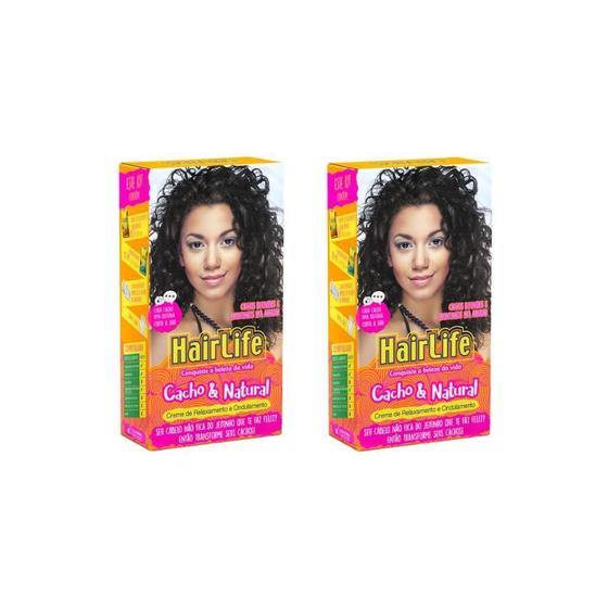 Imagem de Creme Alisante Hairlife Cachos 180G - Kit Com 2Un