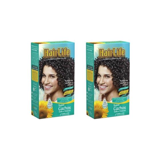 Imagem de Creme Alisante Hairlife Spr Cacho Solto E Nat 180G-Kit C/2Un