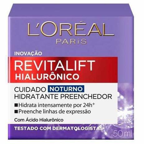 Creme Anti-idade L'Oréal Paris Revitalift Hialurônico Noturno 49g é boa?