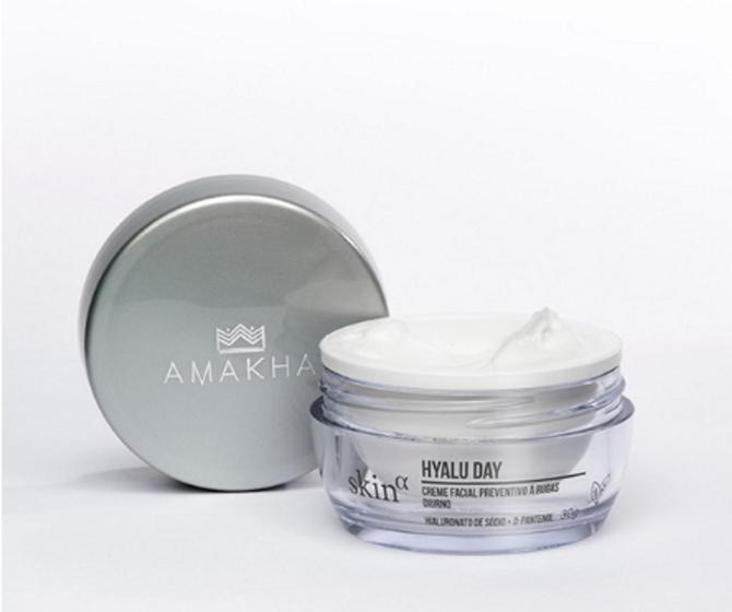 Imagem de Creme Antissinais e hidratante facial diurno com FPS 30 Hyalu Day Skin Alpha 30g Amakha Paris