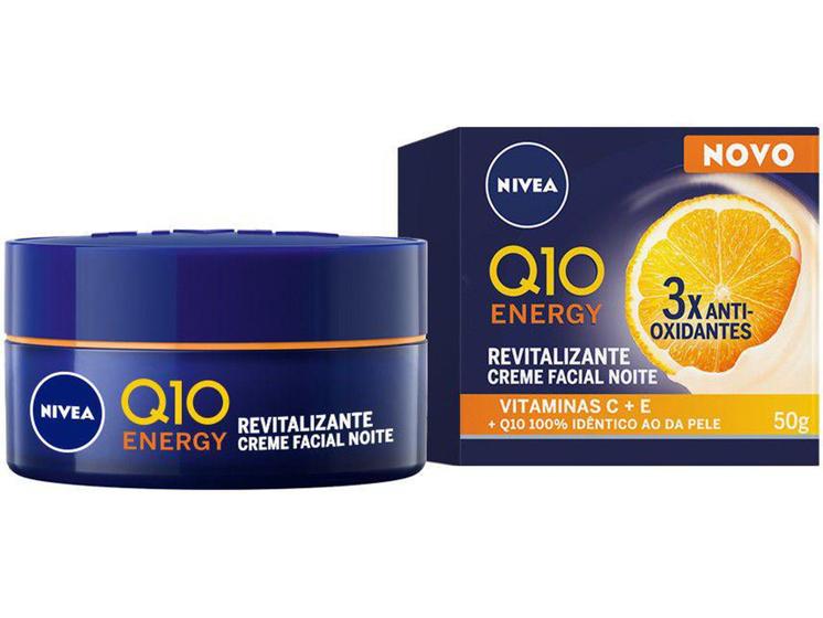 Imagem de Creme Antissinais Facial Noturno Nivea Q10 Energy - 50g