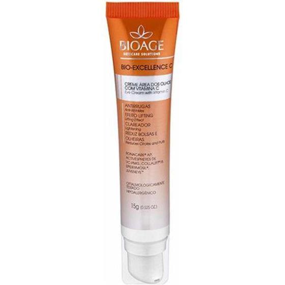 Imagem de Creme  Area Olhos Vitamina C firmador antioxidante iluminador Bio-excellence Bioage