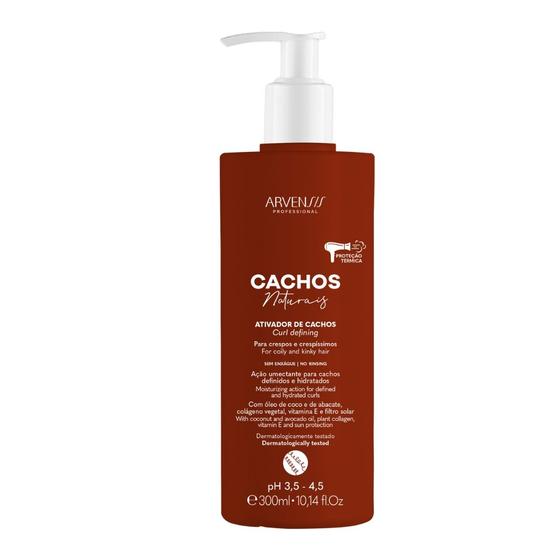 Imagem de Creme Ativador Cachos Crespos e Crespissimos Arvensis 300ml