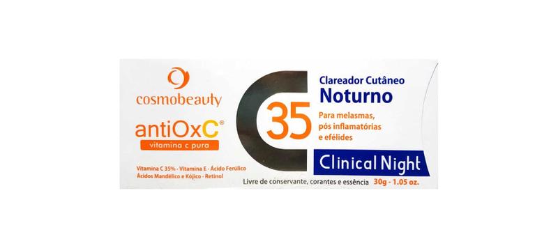 Imagem de Creme Clareador Antiox C Vitamina C Pura 35 30g Cosmobeauty