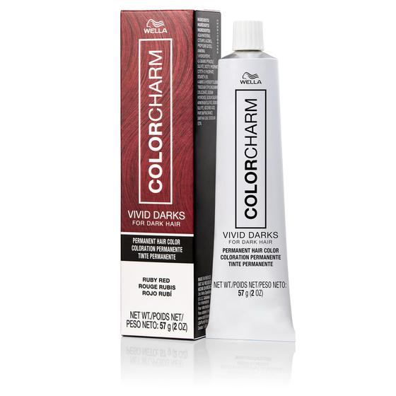 Imagem de Creme Colorante Wella Color Charm Vivid Darks Ruby Red - 60ml