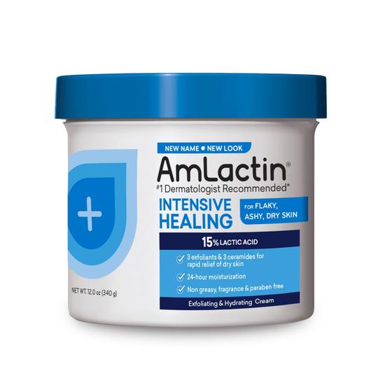 Imagem de Creme Corporal Amlactin Intensive Healing 355ml Esfoliante 2 em 1