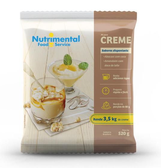 Imagem de Creme de abacaxi com coco food service nutrimental 520g rende 44 porções de 80ml