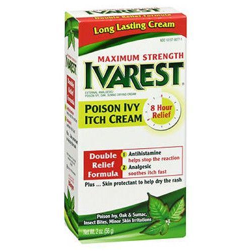 Imagem de Creme de alívio de coceira Ivarest Poison Ivy Força máxima 2 oz por Ivarest (pacote com 4)