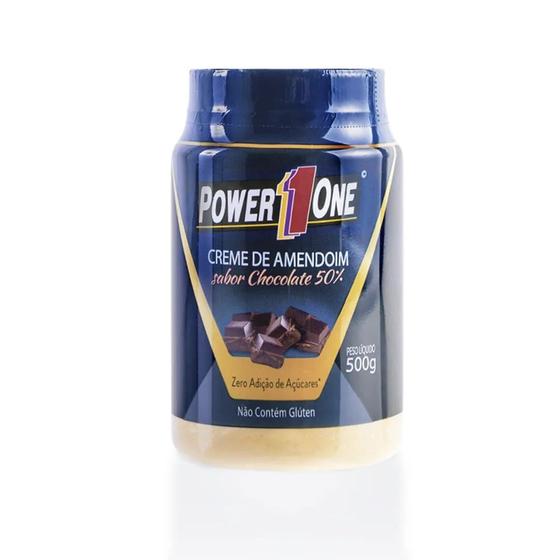 Imagem de Creme de Amendoim Sabor Chocolate 50% Power1One 500g