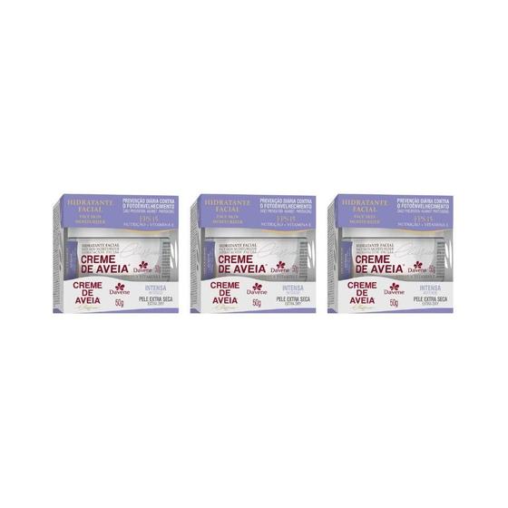 Imagem de Creme De Aveia Davene 50G Intensa - Kit Com 3Un