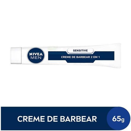 Creme de Barbear 2 em 1 NIVEA Men 65g Sensitive Menor preço em Creme de Barbear 2 em 1 NIVEA Men 65g Sensitive