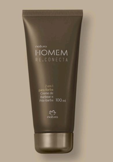 Creme de Barbear e pós Barba Natura Homem Re. conecta 100ml - Espuma de  Barbear - Magazine Luiza