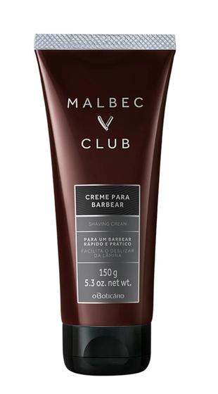 Imagem de Creme de barbear malbec club 150g o boticario