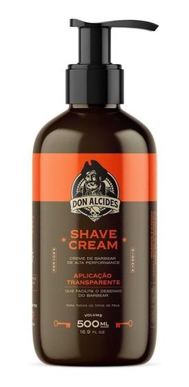 Imagem de Creme De Barbear Shave Cream 500Ml Transparente Don Alcides