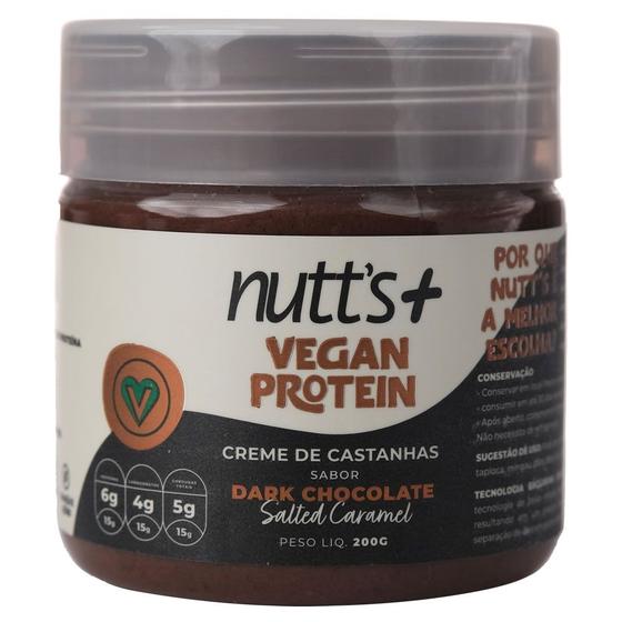 Imagem de Creme De Castanhas Vegan Protein 200g Nutts Mais - Dark Chocolate