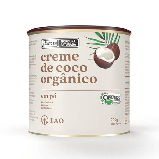 Imagem de Creme De Coco Orgânico Em Pó Vegano 200g IAO