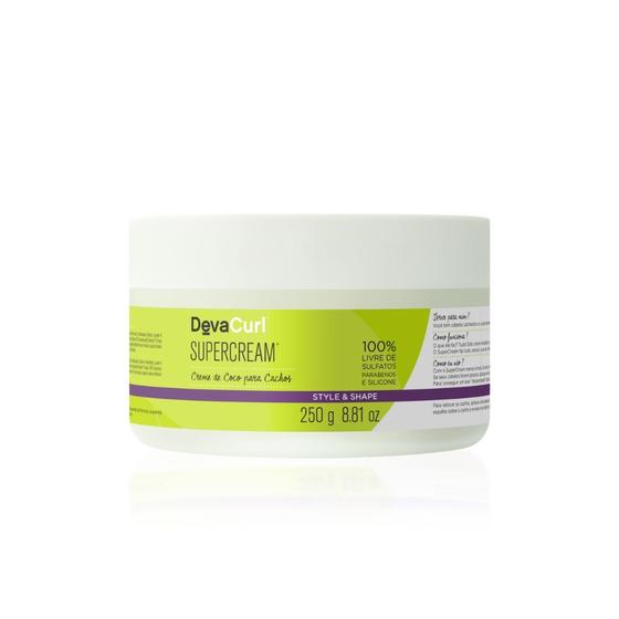Imagem de Creme de Coco para Cachos DevaCurl SuperCream Style e Shape com 250g
