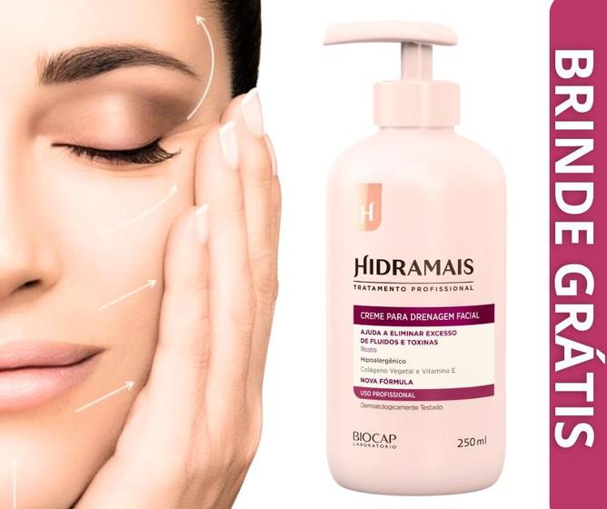 Imagem de Creme de Drenagem Facial Hidramais Reduz Gorduras e Papada