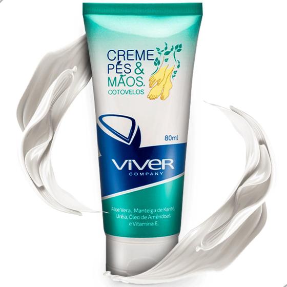 Imagem de Creme De Hidratação Mãos E Pés Viver Company 80Ml