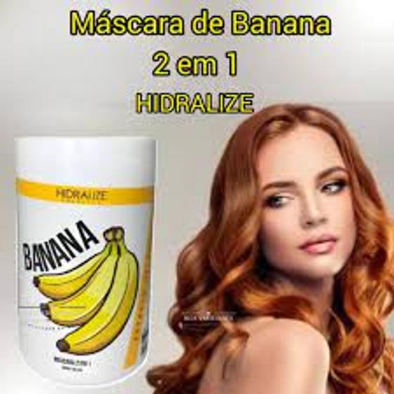 Imagem de Creme De Hidratação Nutrição Capilar 2 Em 1 Banana Hidralize 1KG