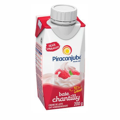 Imagem de Creme de leite bate chantilly 35% gordura 200ml piracanjuba